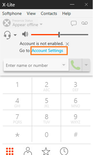 configurar x-lite computadora
