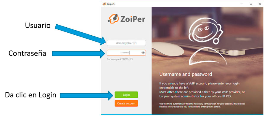 configuracion zoiper computadora