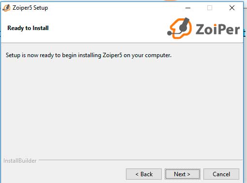 instalar zoiper iniciar instalacion